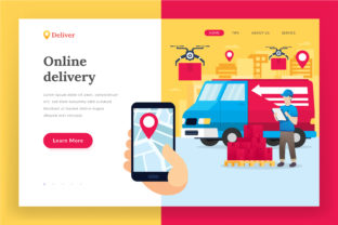 Online Delivery Service Landing Page