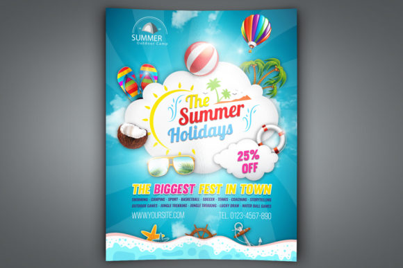Summer Travel Flyer Template